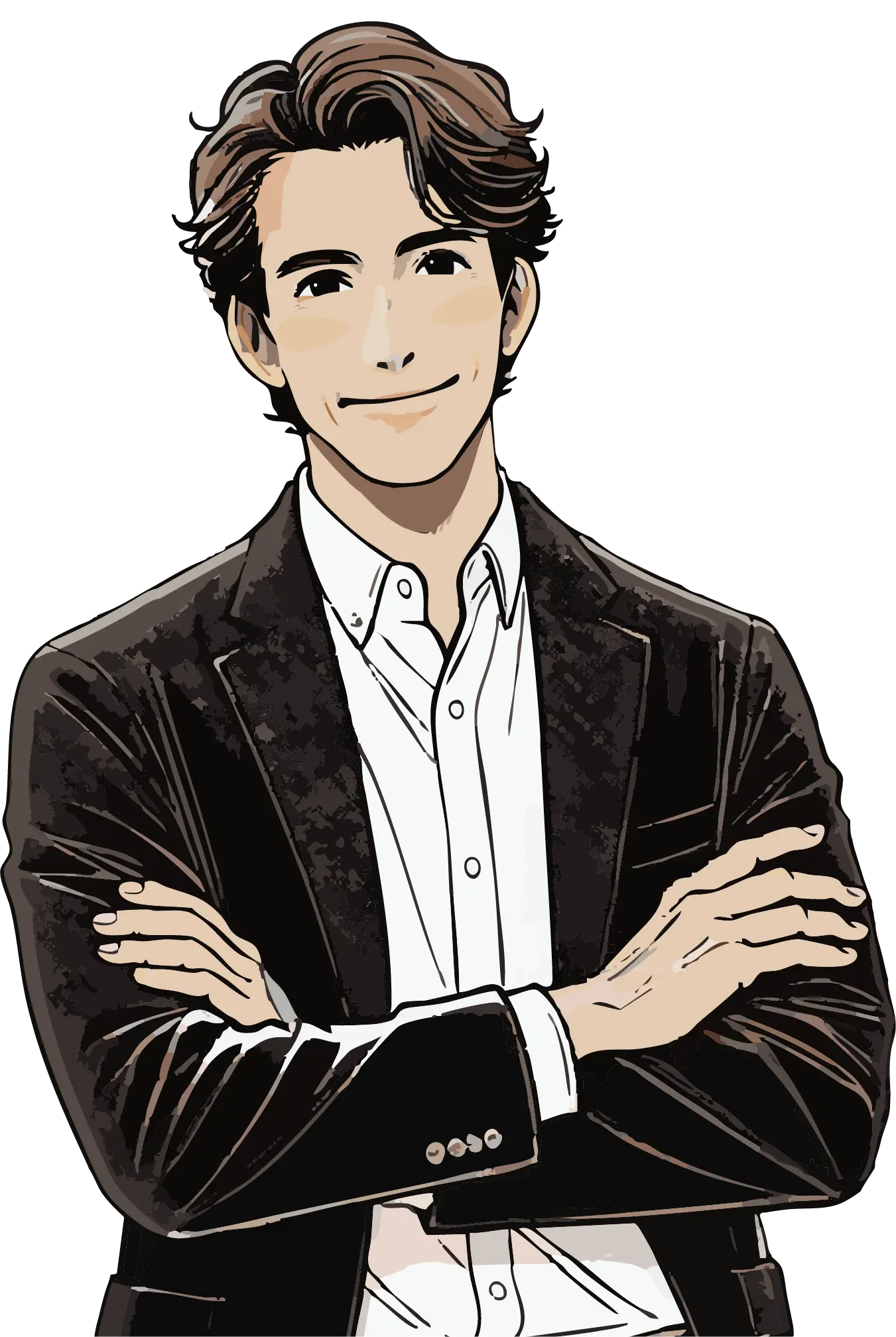 笑顔のIT系の経営者