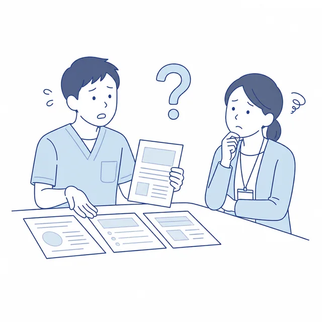 強みが伝わらず紹介が増えないと悩む事業者のイラスト